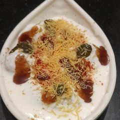 A picture of Bhagar - Raw Banana Dahiwada.