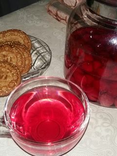 عکسی از دستور چای آلبالو