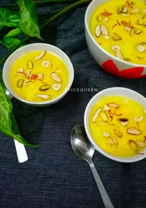 A picture of Rice Custard Pudding.