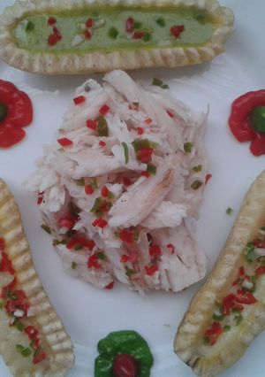 Una foto de Pescado brisas de cobas rubias