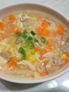 Foto resep Sup ayam jagung telur