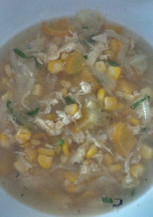 Foto resep Sup ayam jagung praktis dan sehat