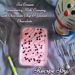 รูปของ Ice cream strawberry milk creamy