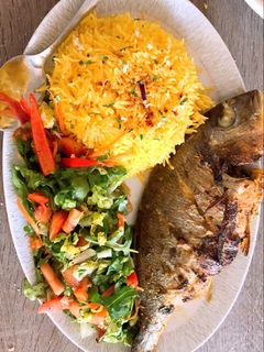 صورة لوصفة عمل سمك الدورادً في الفرن