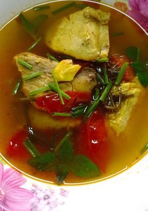 Foto resep Tengiri kuah asam bumbu geprek