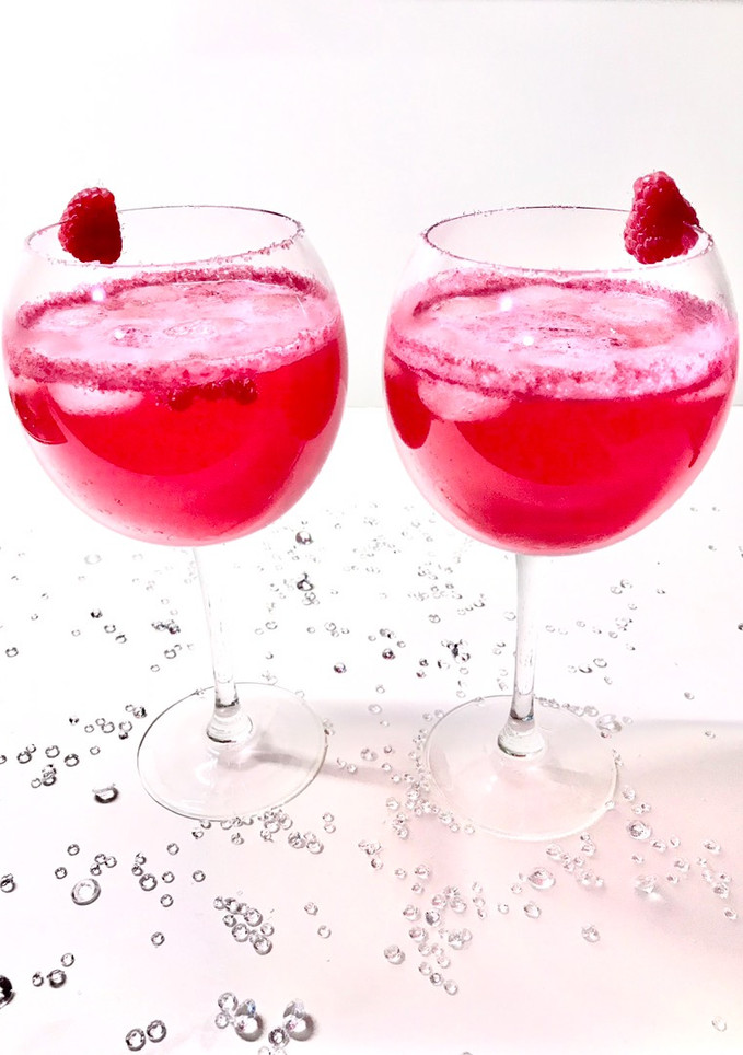 Foto di Aperitivo analcolico ai lamponi