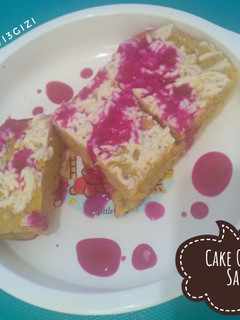 Foto resep Cake Oat Kabocha Saus Naga (Snack MPASI)💕