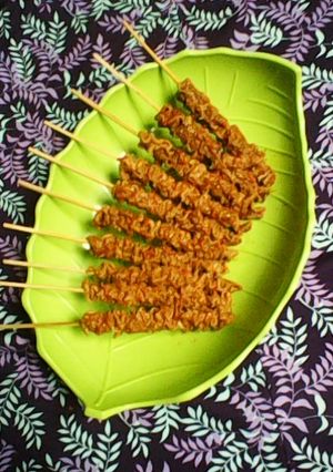 Foto resep Sate Usus Ayam Bumbu Pedas