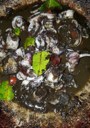 Foto resep Cumi bumbu hitam