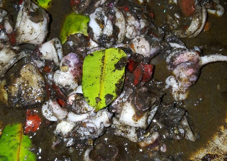 Resep Cumi bumbu hitam, Lezat Sekali