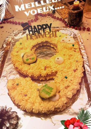 Une photo de Number cake happy new year