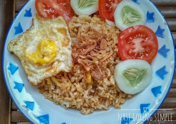 Resep membuat Nasi Goreng Simple Enak Bumbu Iris dijamin enak
