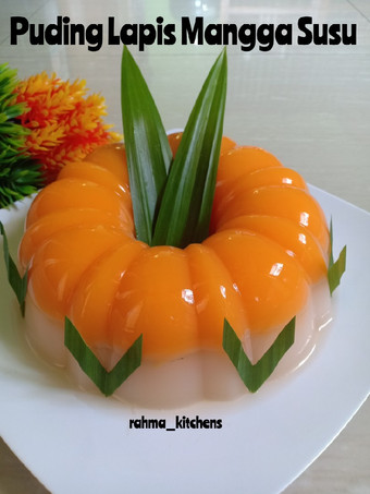 Anti Ribet, Memasak 13.Puding Lapis Mangga Susu Simpel