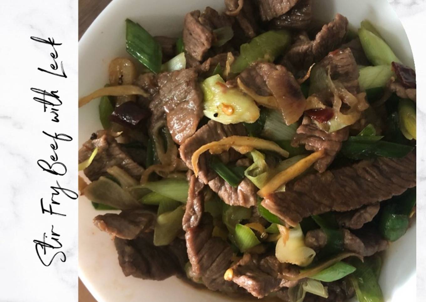 Resepi Stir Fry Beef With Leek Yang Enak Dan Ringkas Resepi Kak Ross