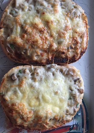 Gombás melegszendvics recept fotója