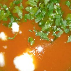 A picture of Tomato soup.