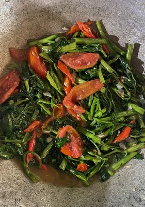 Foto resep Tumis kangkung pedas pake terasi