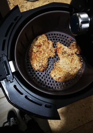 Una foto de Pollo broaster bajo en grasa