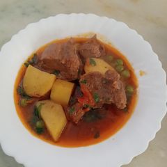 آلو مٹر گوشت A picture of آلو مٹر گوشت.