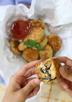 Foto resep Baked Tempe & Cauliflower Croquette