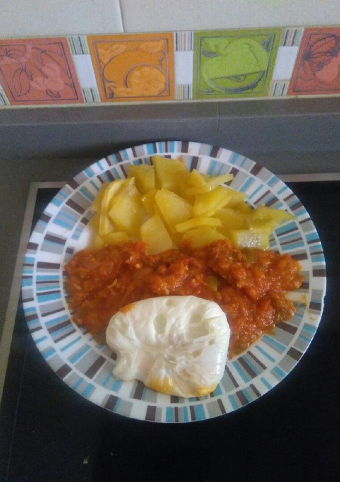 Una foto de Pisto con 💠verduras y huevo 🍴en la Thermomix a 💠mí manera lo