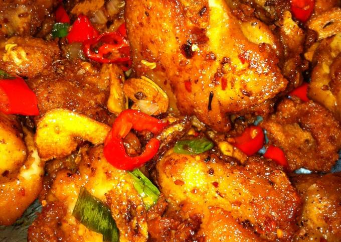 Ayam goreng cabe garam