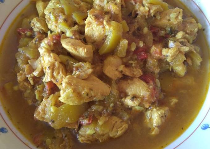 Recette Parfait Poulet aux courgettes façon tagine