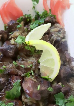 صورة لوصفة كبدة مشوية 😍