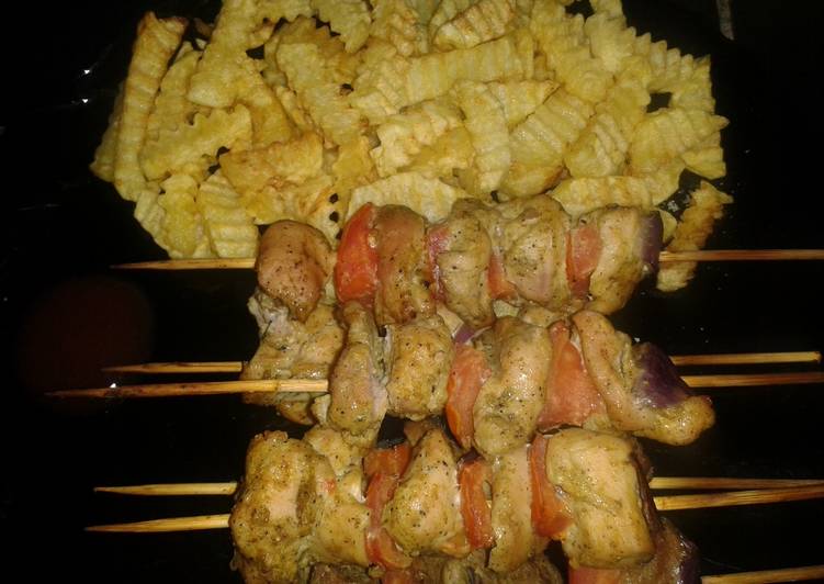 Simple Way to Make Ultimate Chicken Skewers # Chicken Contest