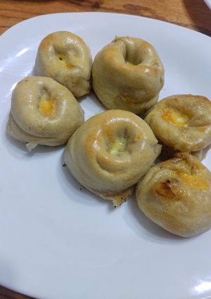 Una foto de Knishes de papa