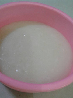 Foto resep MPASI 6+ bubur kentang santan