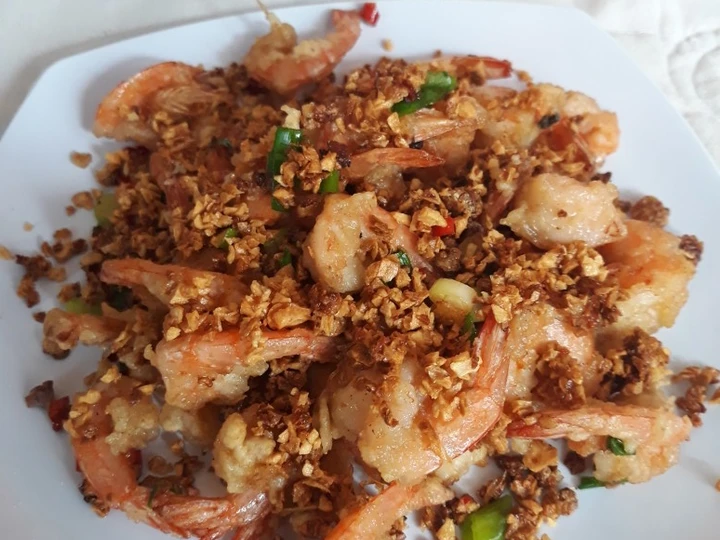 Cara Mudah Membikin Resep Udang goreng bawang putih yang Bikin Ngiler Anti Ribet, Bisa Manjain Lidah