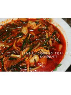 Foto resep Sambal goreng teri kucai