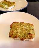 Bacalao con costra de ricotta, avellanas y albahaca con lima