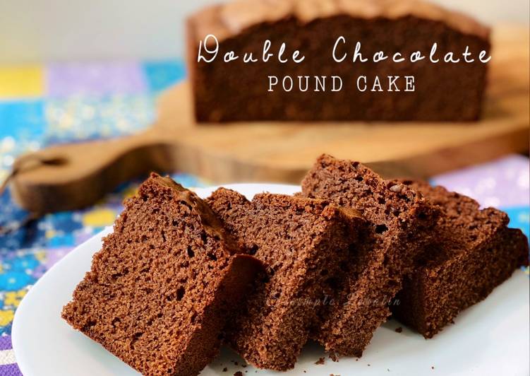 Langkah Mudah untuk Membuat Double Chocolate Pound Cake (Kek Paun Coklat Berganda), Menggugah Selera
