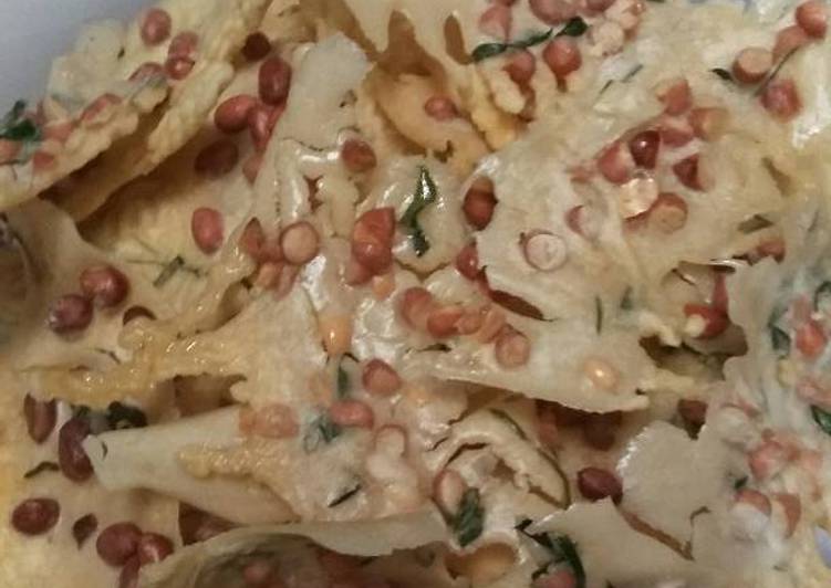 Peyek simpel renyah dan enak