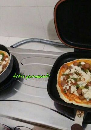 Foto resep Pizza teflon (atas-bawah matang)🍕🍕