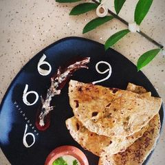 A picture of Radish Drumstick Daal Paratha.