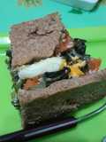 Tarta integral de acelga, huevo y zanahoria