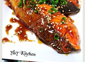 Foto resep Salmon honey teriyaki glaze