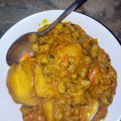 A picture of Beans and yam porridge.