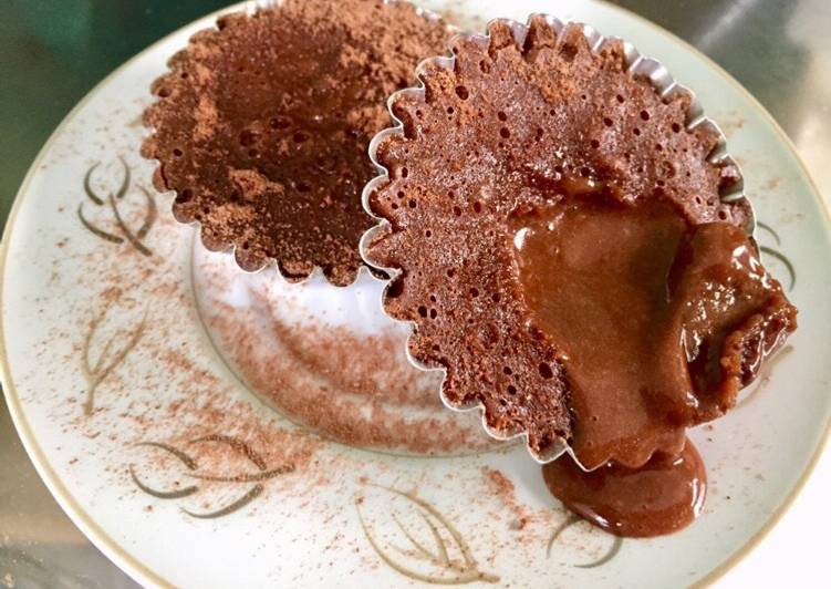 Resep Milo Lava Cake (Kukus) | Lava Cake Lumer no mixer, Bikin Ngiler