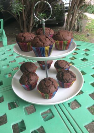 Una foto de Cupcakes de chocolate rapidísimos y deliciosos