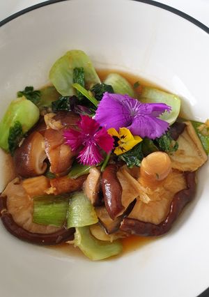 Foto resep Shitake oyster sauce & Pok choy
