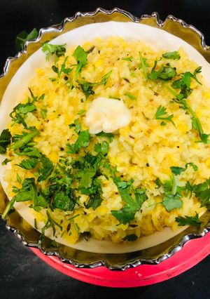 A picture of Khara Pongal (Khichadi).
