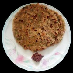 A picture of Wheat Bran flour masala roti.