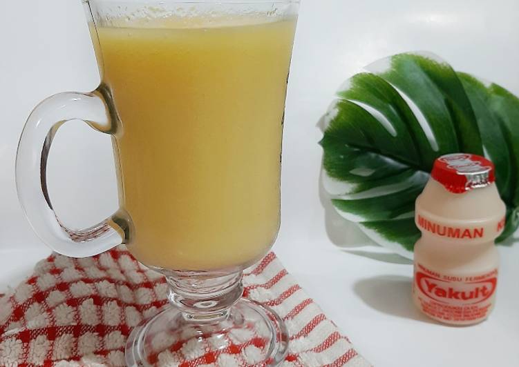 Bagaimana Masak Mangopple Yakult Smoothies yang Lezat Sekali