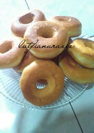 Foto resep Eggless Donat irit No Knead (tanpa ulen dan telur) 3 versi