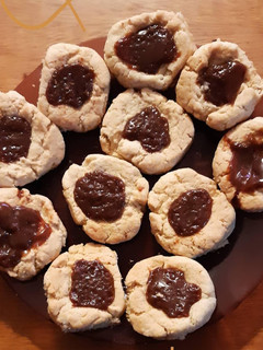 Una foto de Pepas de dulce de leche
