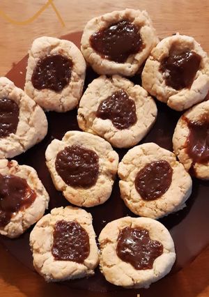 Una foto de Pepas de dulce de leche